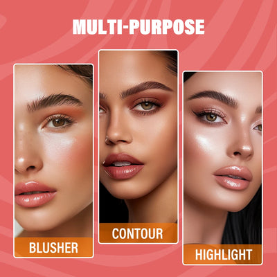 Bronzer Butter Bronzer for Dark Complexions Contour Palette with Matte Brown Shades for Nose Cheek and Profile Natural Nude Make