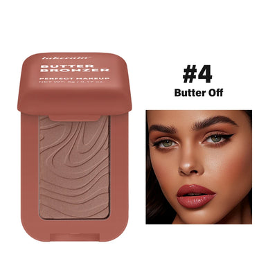 Bronzer Butter Bronzer for Dark Complexions Contour Palette with Matte Brown Shades for Nose Cheek and Profile Natural Nude Make