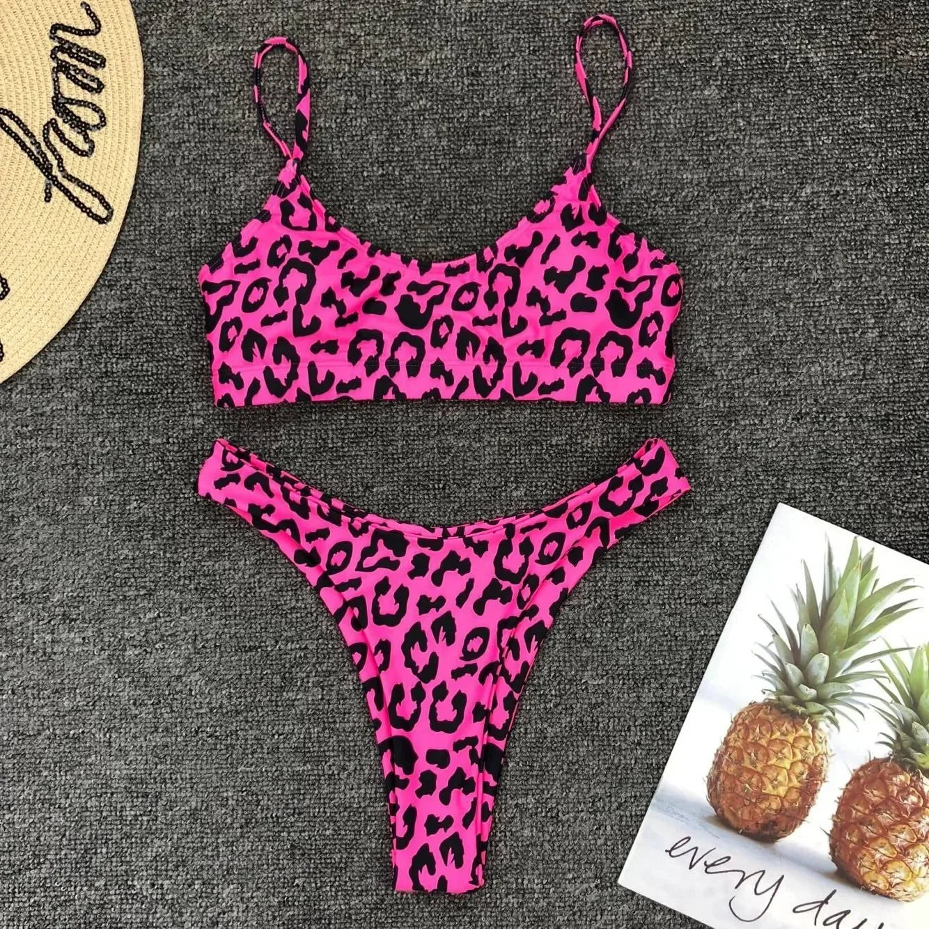 Neon Yellow Green Swimsuit Women Sexy Solid Push Up Micro Bikini 2024 Brazilian Summer Beach Bathing Suit Thong Swimwear Biquini