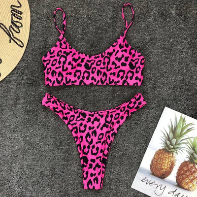 Neon Yellow Green Swimsuit Women Sexy Solid Push Up Micro Bikini 2024 Brazilian Summer Beach Bathing Suit Thong Swimwear Biquini