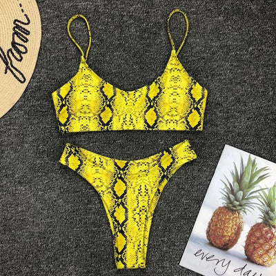 Neon Yellow Green Swimsuit Women Sexy Solid Push Up Micro Bikini 2024 Brazilian Summer Beach Bathing Suit Thong Swimwear Biquini
